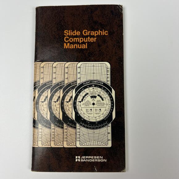 Vintage Jeppesen Sanderson Slide Graphic Flight Computer With Case & Manual - Picture 7 of 9